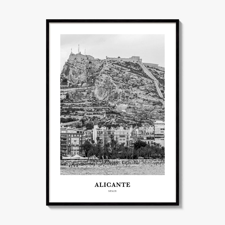 Alicante Classic Poster, framed poster mockup