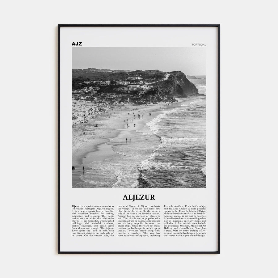 Aljezur Poster None / 8x12 in Nbourhood Travel B&W Poster