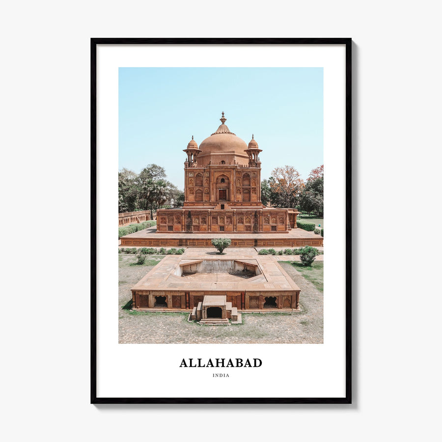 Allahabad Classic Poster, framed poster mockup