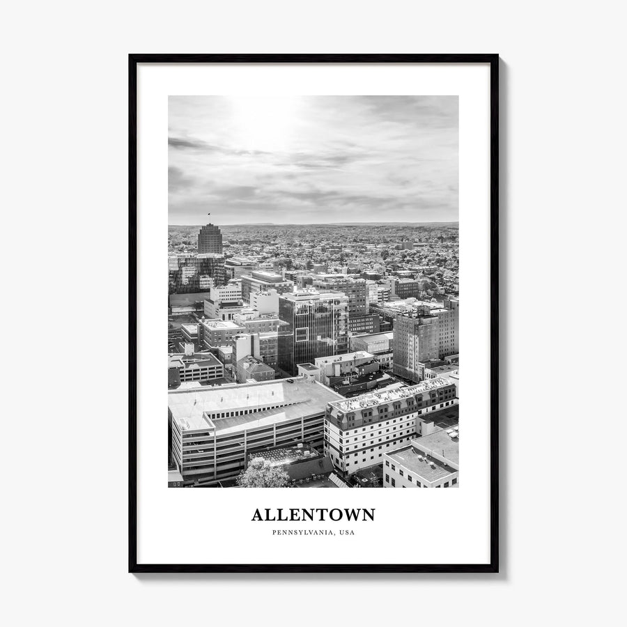 Allentown Classic Poster, framed poster mockup