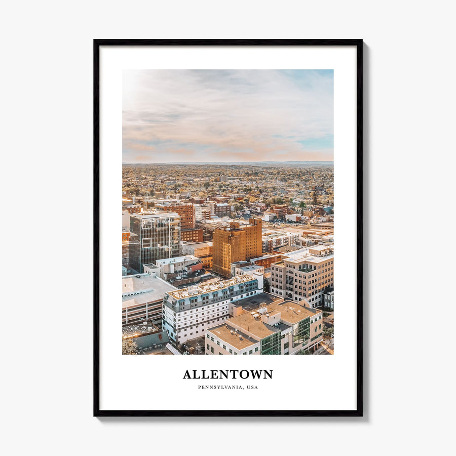 Allentown Classic Poster, framed poster mockup