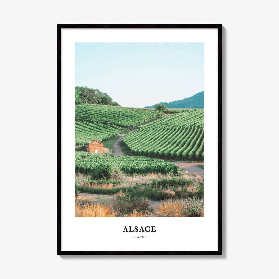 Alsace Classic Poster, framed poster mockup