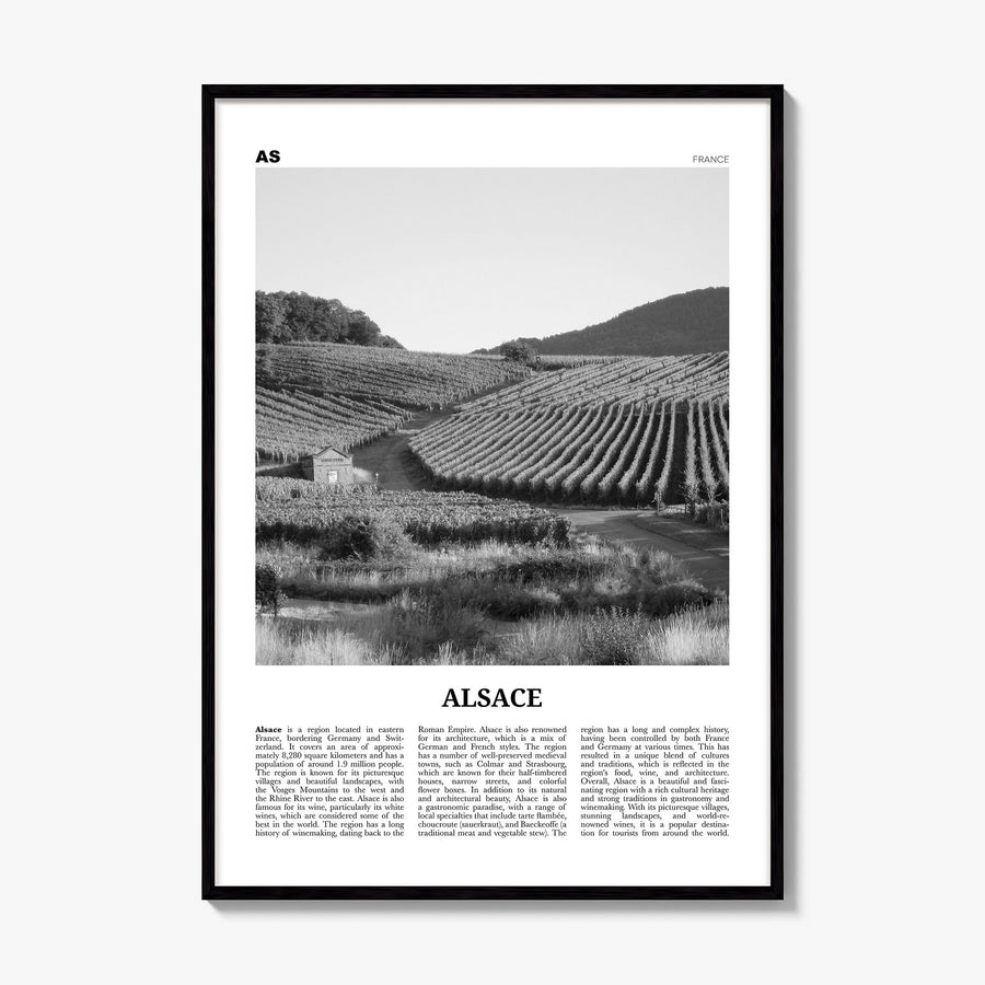 Alsace Newspaper Poster, framed poster mockup