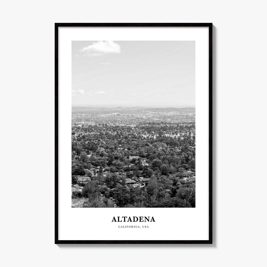 Altadena Classic Poster, framed poster mockup