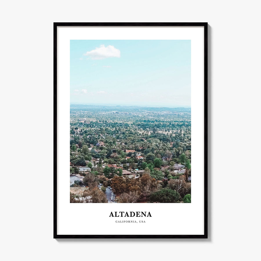 Altadena Classic Poster, framed poster mockup