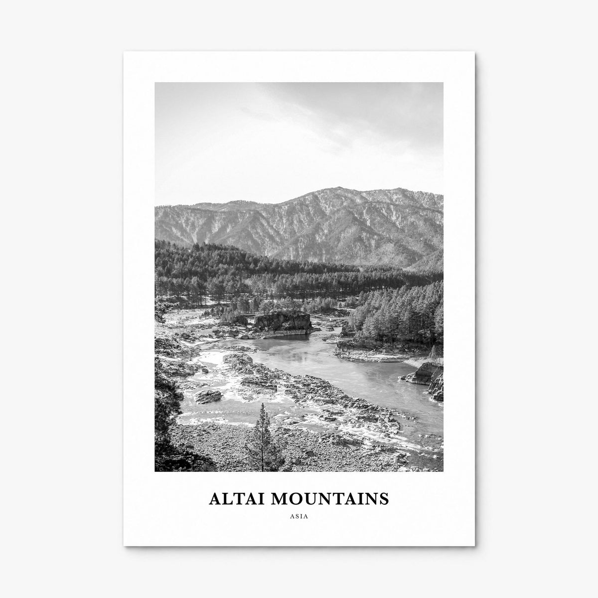 Altai Mountains Classic Poster, print only (unframed)