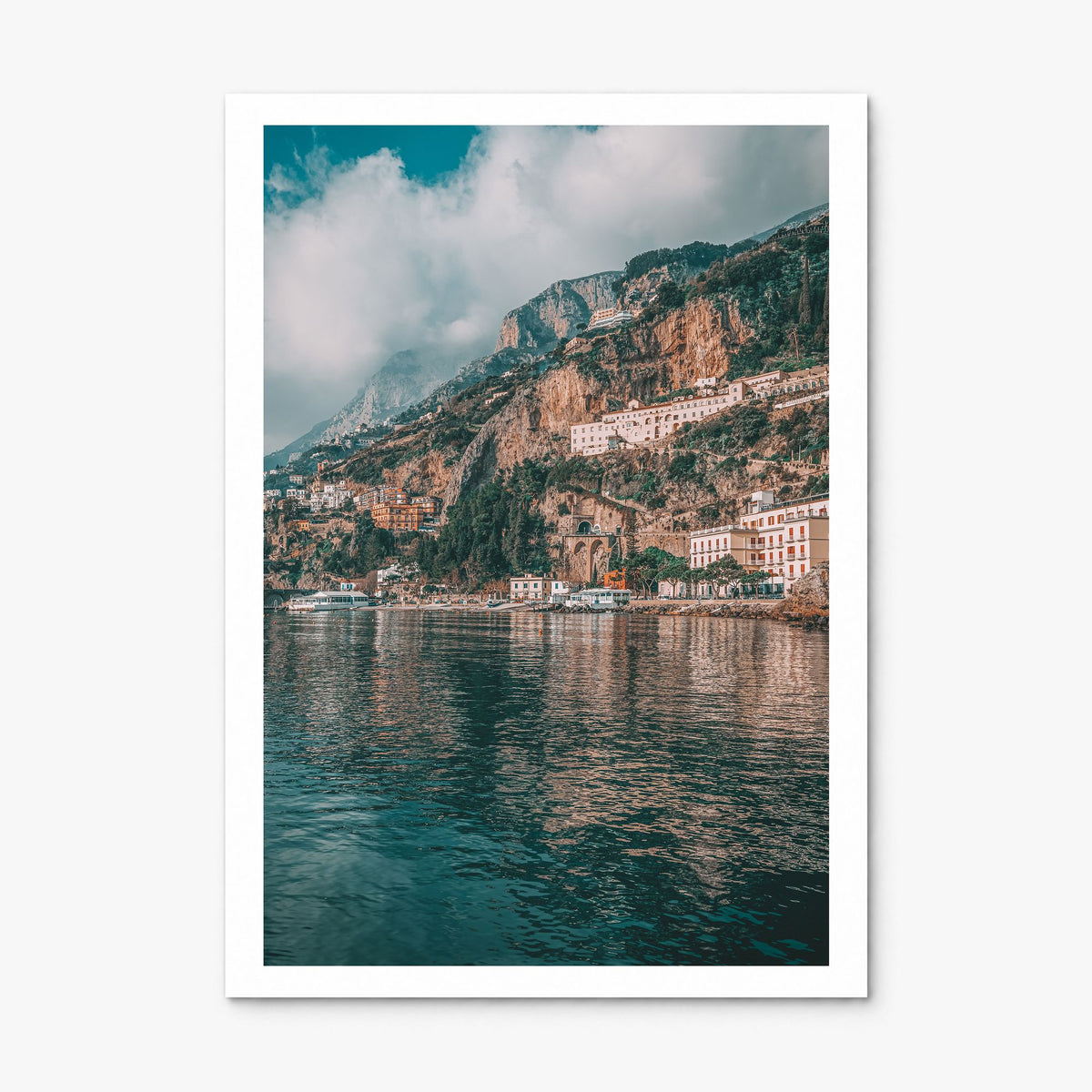Amalfi Coast Photo No 1 Poster, print only (unframed), white border