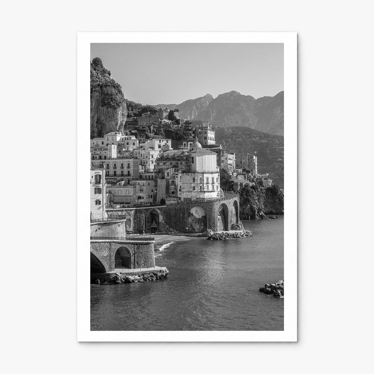 Amalfi Photo Poster, print only (unframed), white border