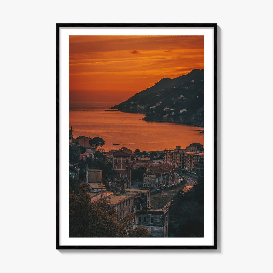 Amalfi Photo No 2 Poster, framed poster mockup, white border