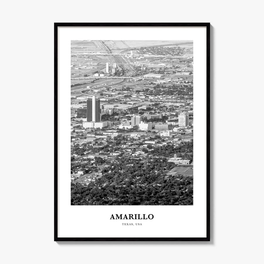 Amarillo Classic Poster, framed poster mockup
