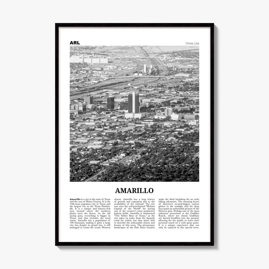 Amarillo Newspaper Poster, framed poster mockup