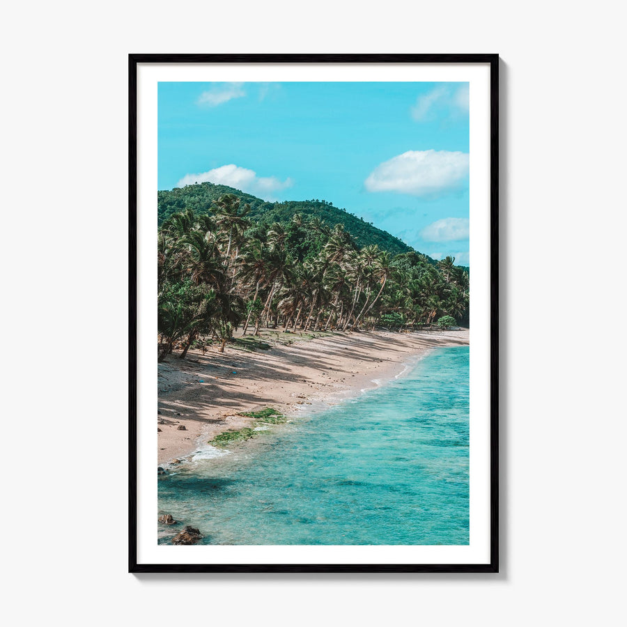 American Samoa Photo Poster, framed poster mockup, white border