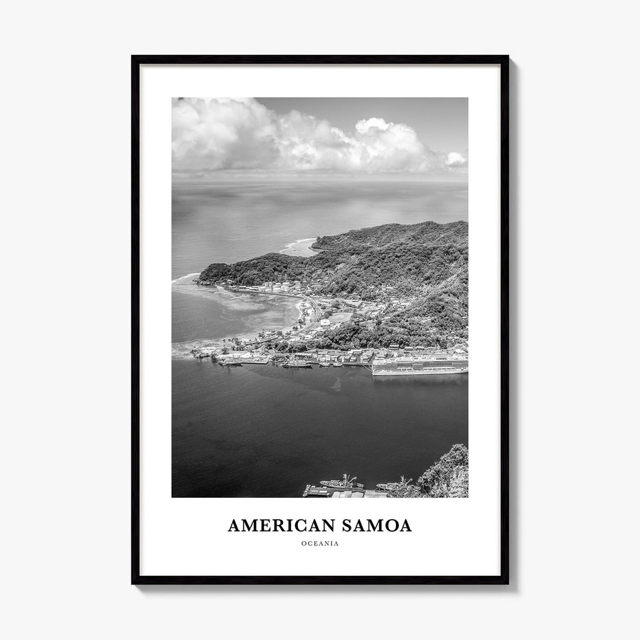 American Samoa Classic Poster, framed poster mockup