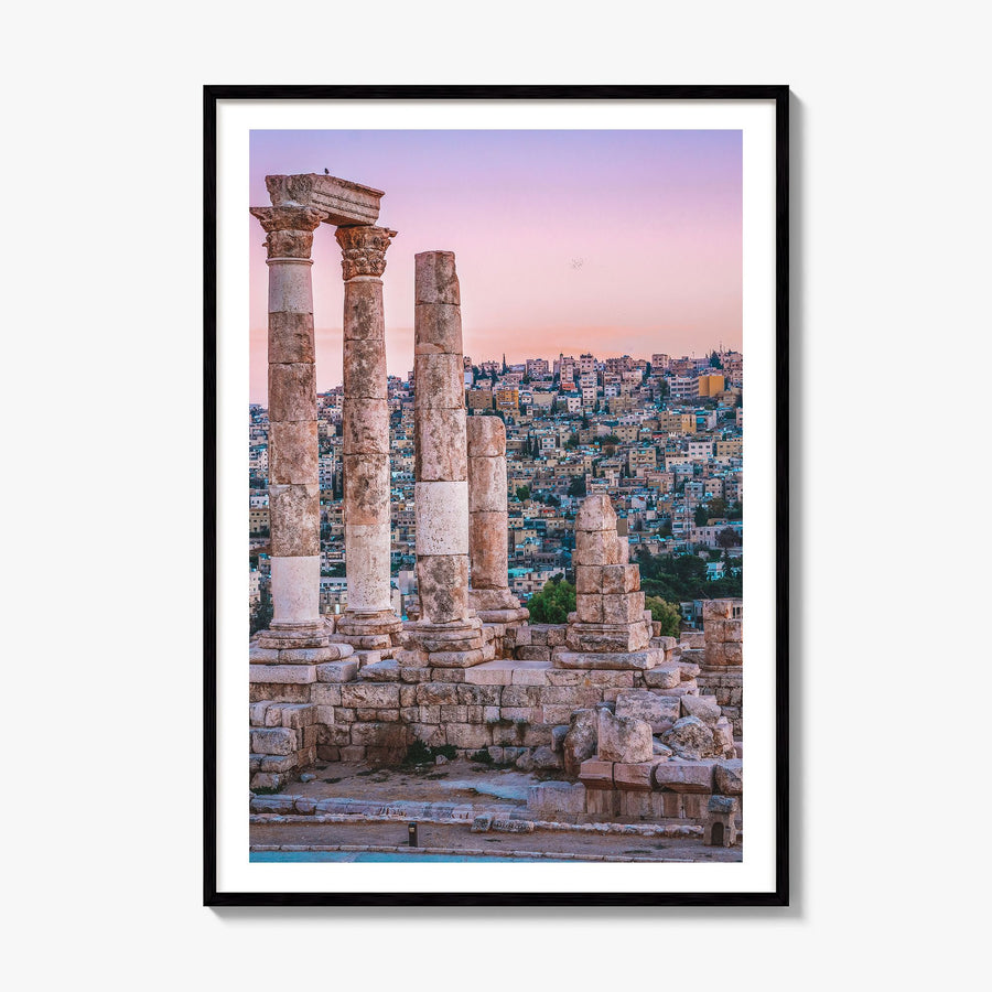Amman Photo Poster, framed poster mockup, white border