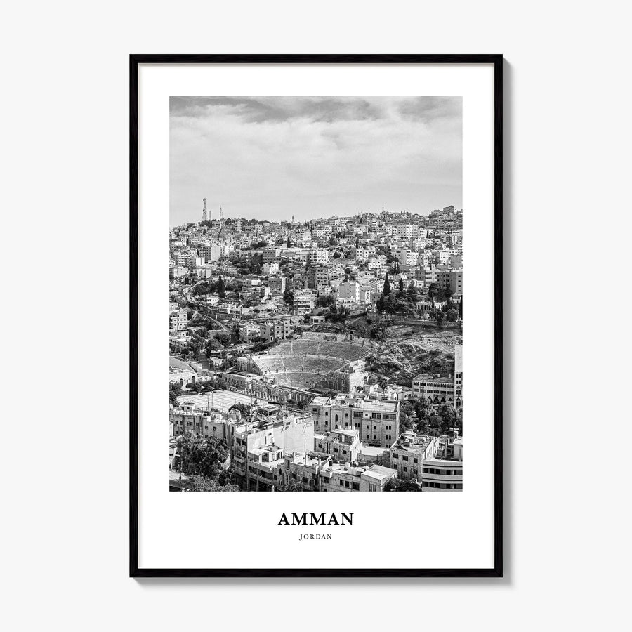 Amman Classic Poster, framed poster mockup