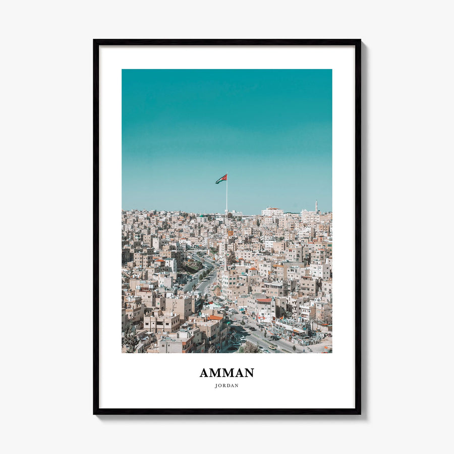 Amman Classic Poster, framed poster mockup