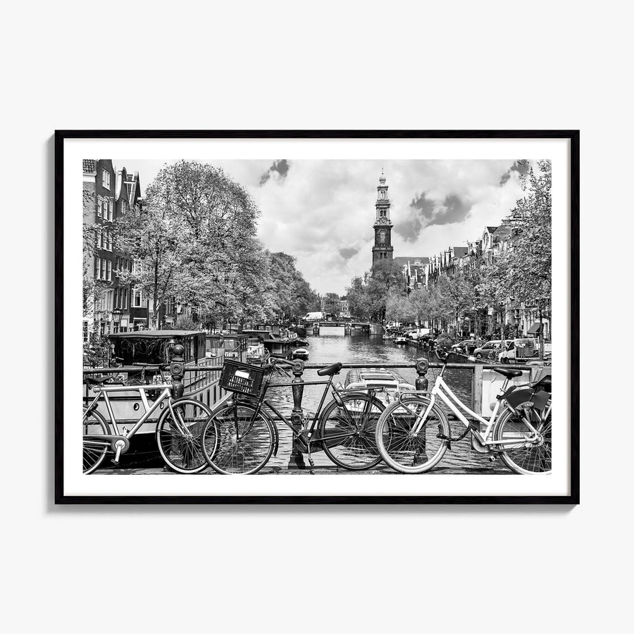 Amsterdam Photo No 1 Poster, framed poster mockup, white border