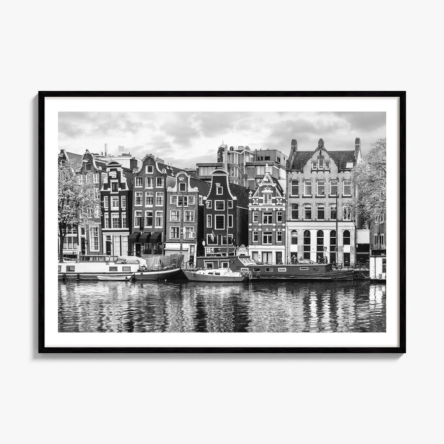 Amsterdam Photo No 2 Poster, framed poster mockup, white border