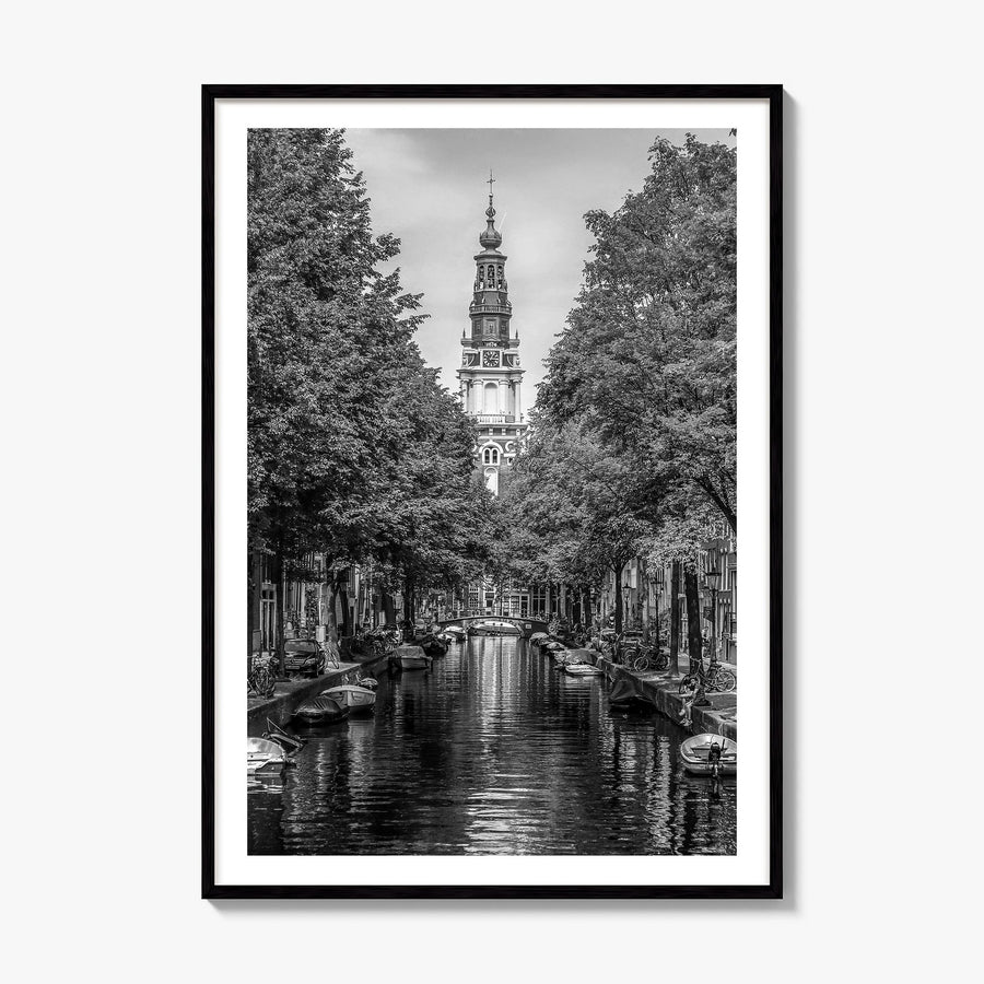 Amsterdam Photo No 1 Poster, framed poster mockup, white border