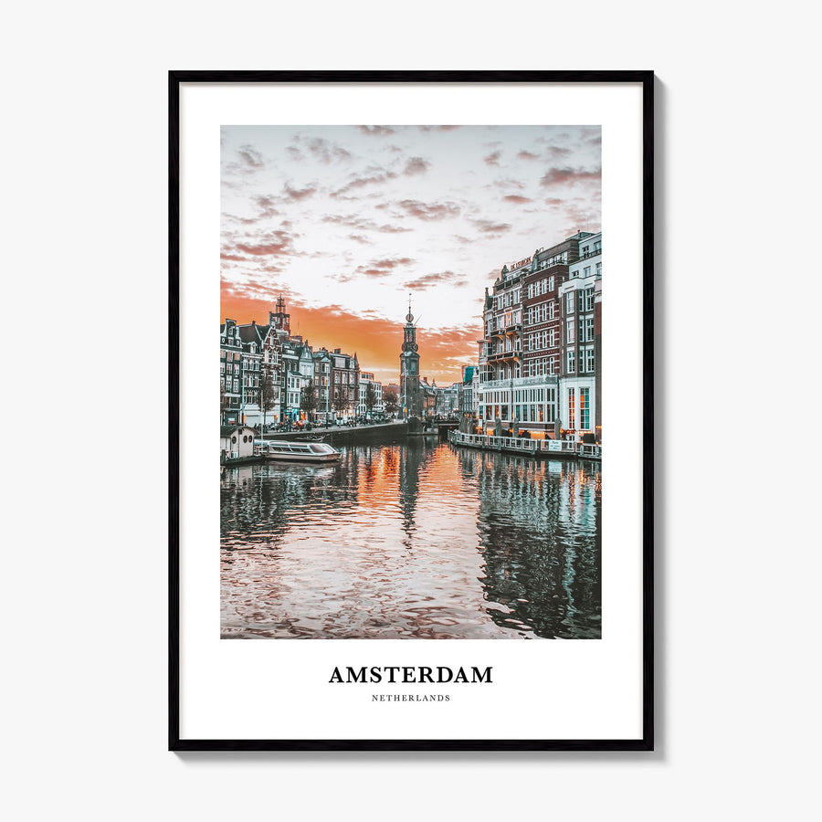 Amsterdam Classic Poster, framed poster mockup
