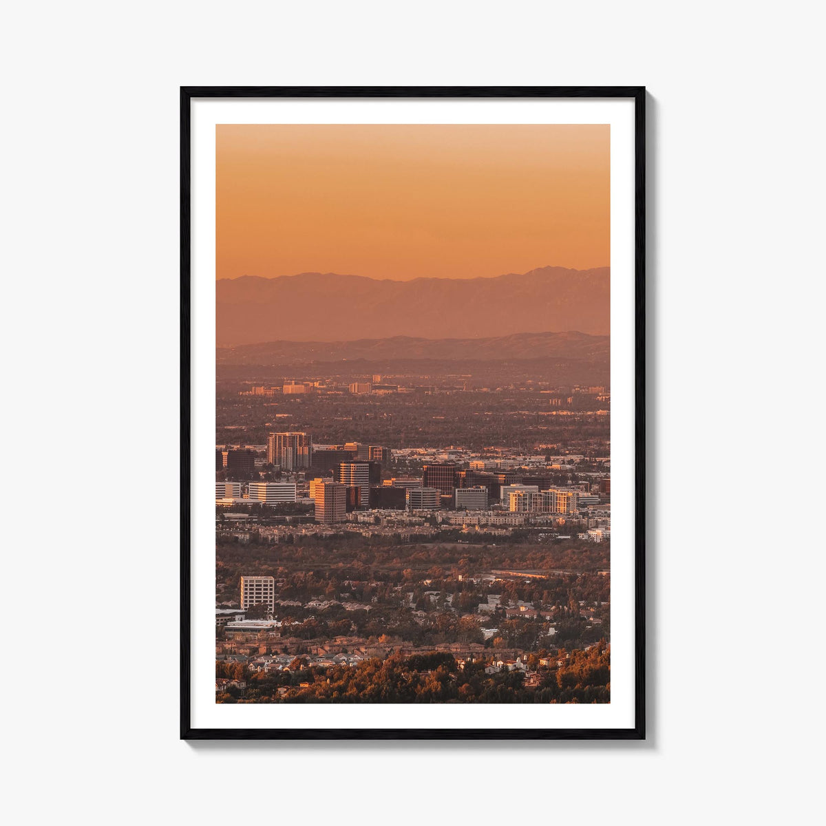 Anaheim colorful photo poster of California, USA – vertical wall art, unframed print shown in interior mockup