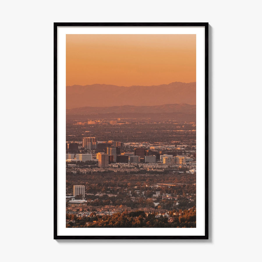 Anaheim Photo Poster, framed poster mockup, white border
