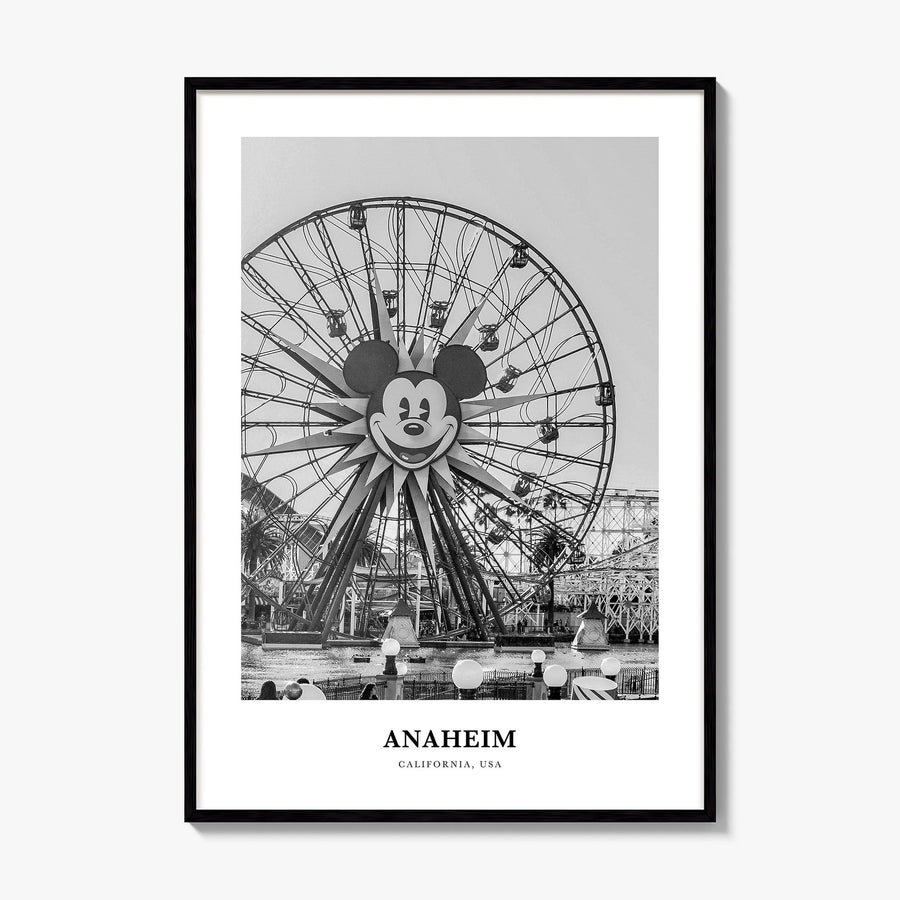 Anaheim Classic No 2 Poster, framed poster mockup