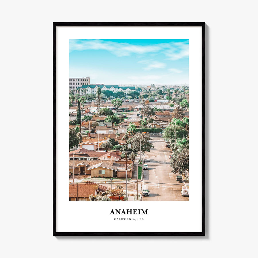 Anaheim Classic Poster, framed poster mockup