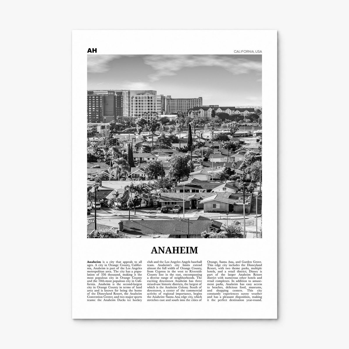 Anaheim Newspaper No 2 Poster, print only (unframed)