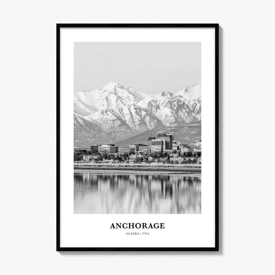 Anchorage Classic Poster, framed poster mockup