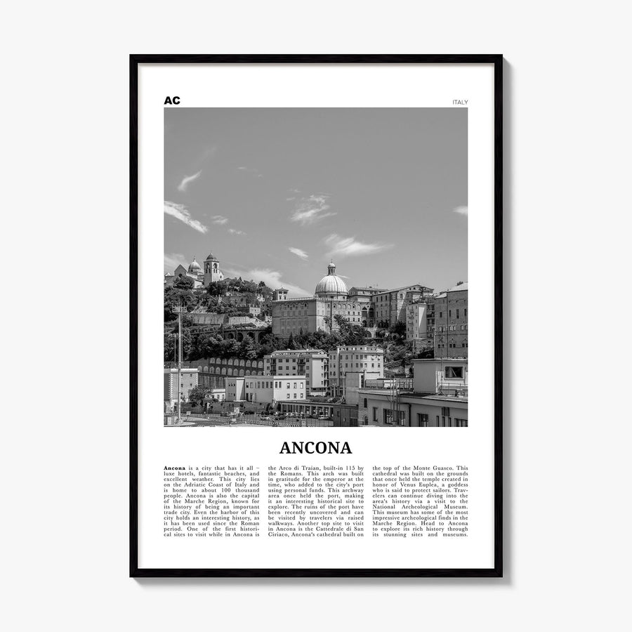 Ancona Newspaper Poster, framed poster mockup