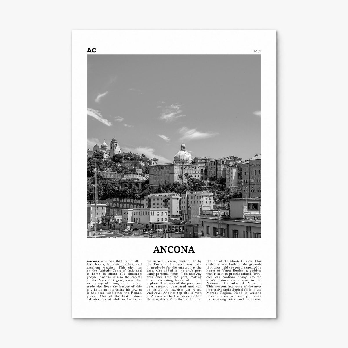 Ancona Newspaper Poster, print only (unframed)