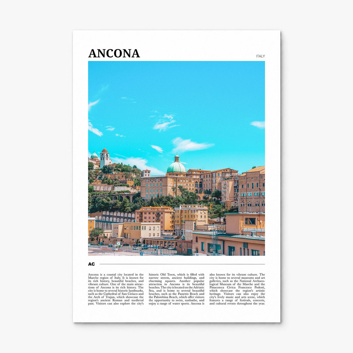 Ancona Travel Poster, print only (unframed)