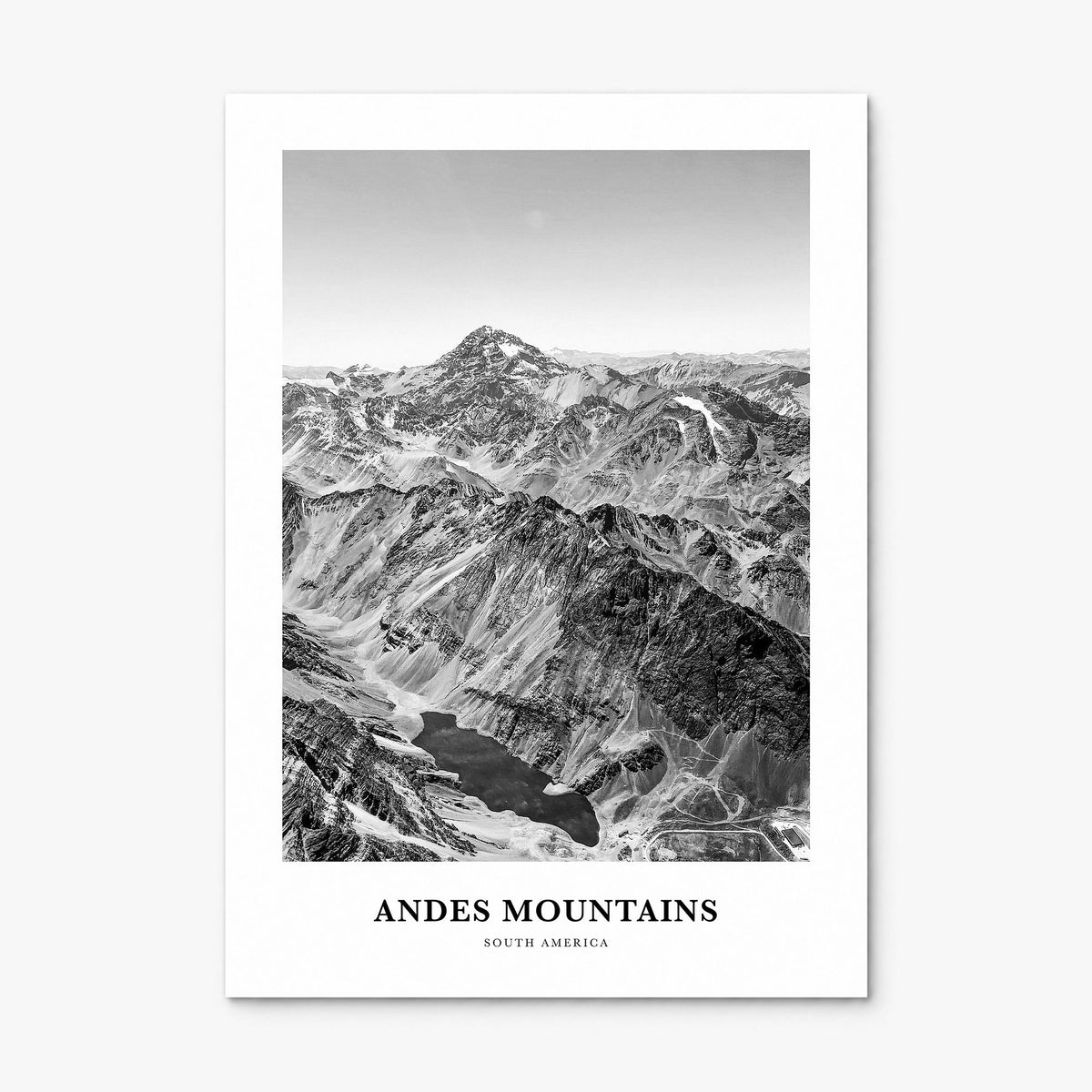 Andes Mountains Classic Poster, print only (unframed)