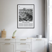 Andes Mountains Poster Nbourhood Travel B&W Poster