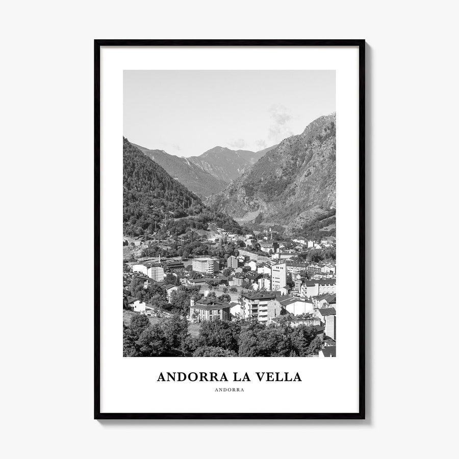 Andorra la Vella Classic Poster, framed poster mockup