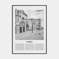 Andria Poster None / 8x12 in Nbourhood Travel B&W Poster