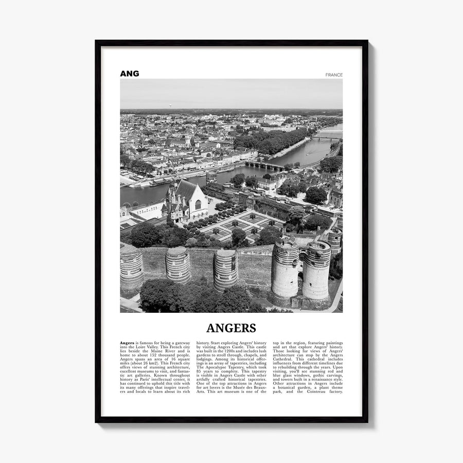 Angers Newspaper Poster, framed poster mockup
