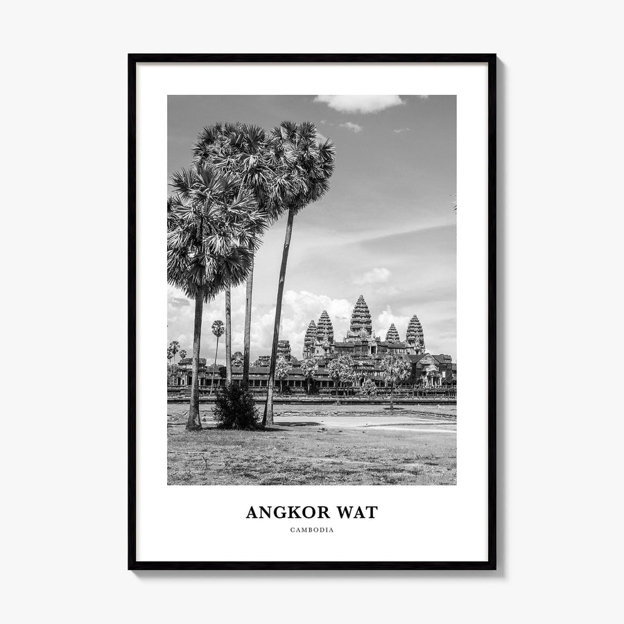 Angkor Wat Classic Poster, framed poster mockup