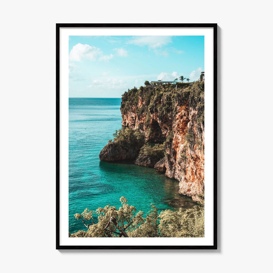 Anguilla Photo Poster, framed poster mockup, white border