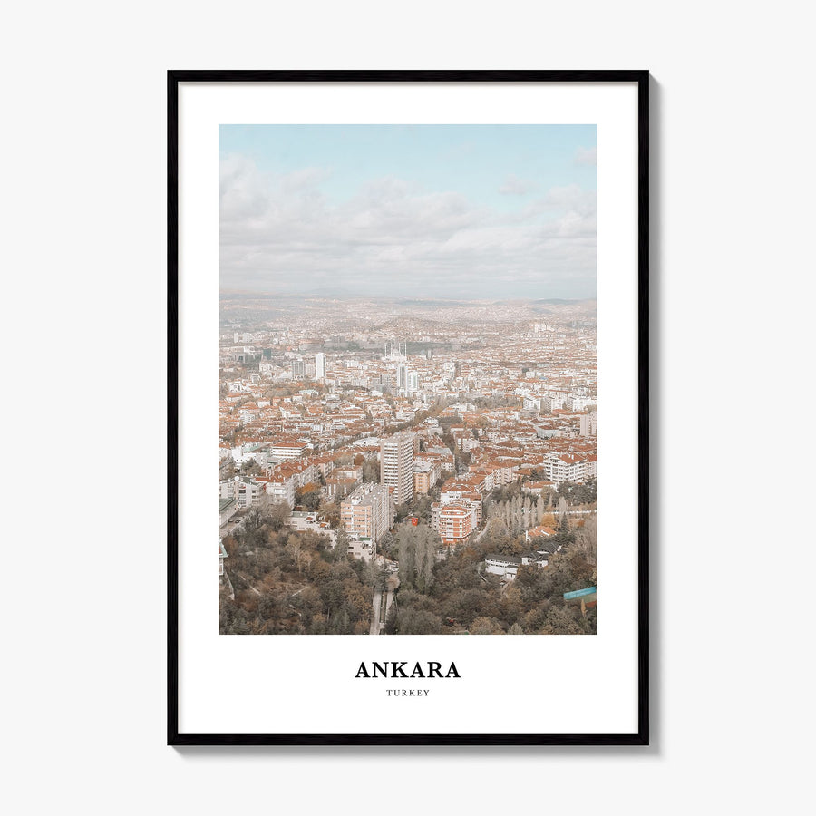 Ankara Classic Poster, framed poster mockup