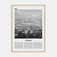 Ankara Poster Natural Wood / 8x12 in Nbourhood Travel B&W Poster