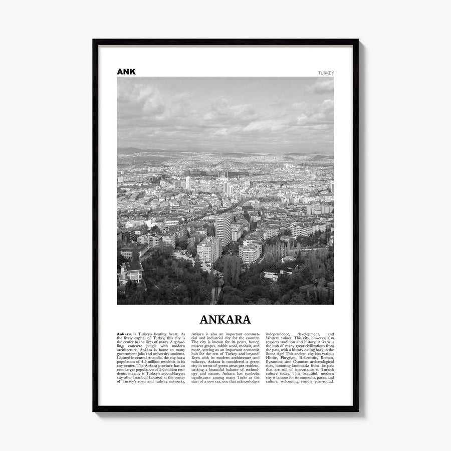 Ankara Newspaper Poster, framed poster mockup