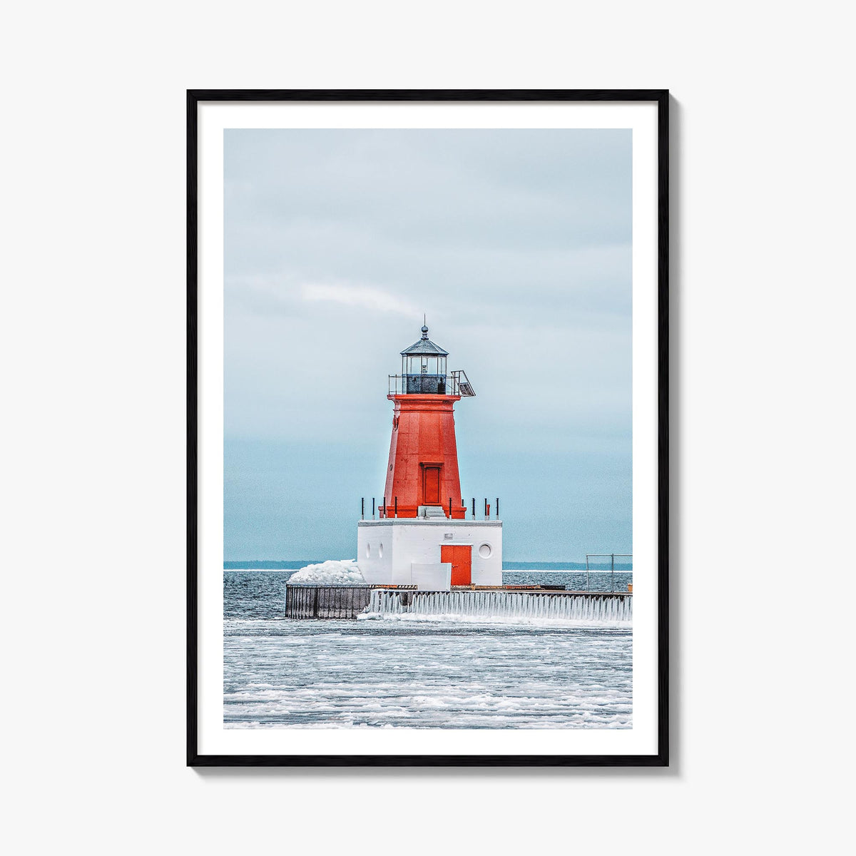 Ann Arbor colorful photo poster of Michigan, USA – vertical wall art, unframed print shown in interior mockup