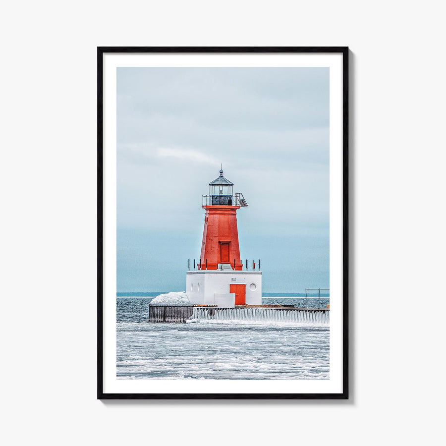 Ann Arbor colorful photo poster of Michigan, USA – vertical wall art, unframed print shown in interior mockup