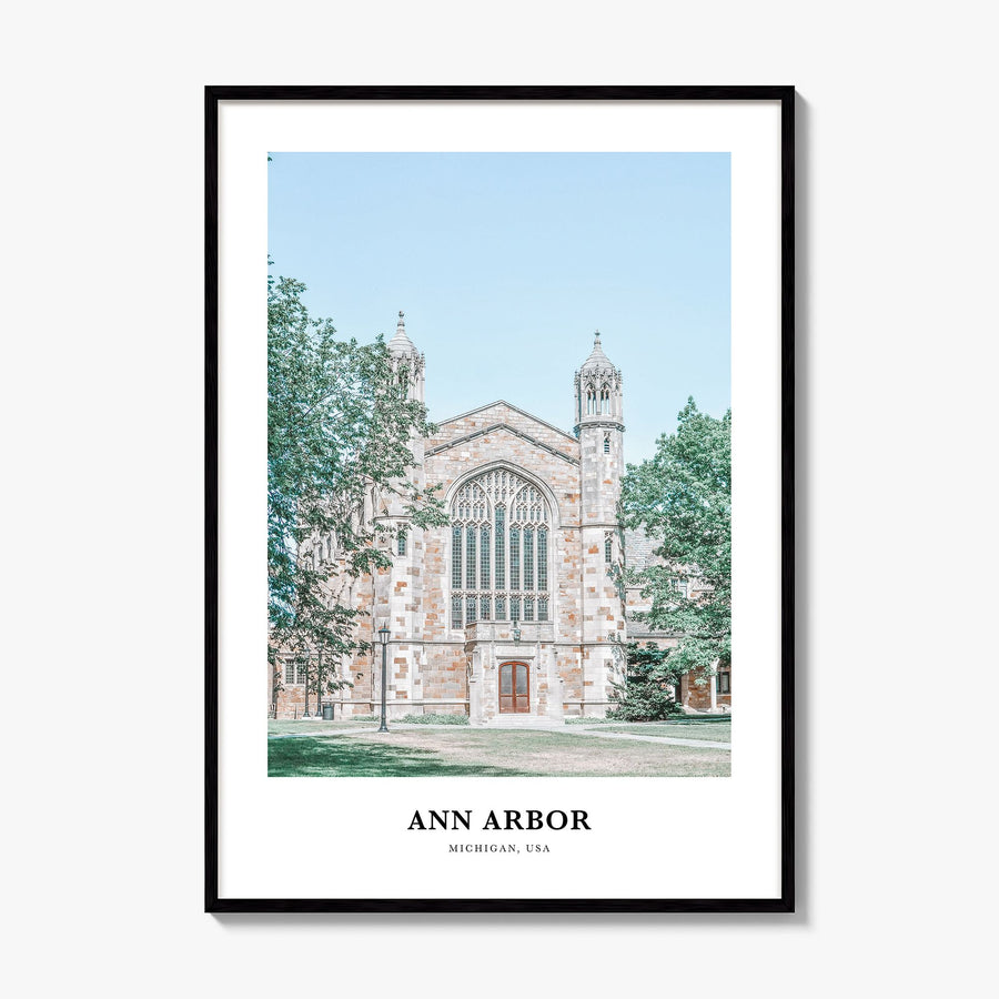 Ann Arbor Classic Poster, framed poster mockup