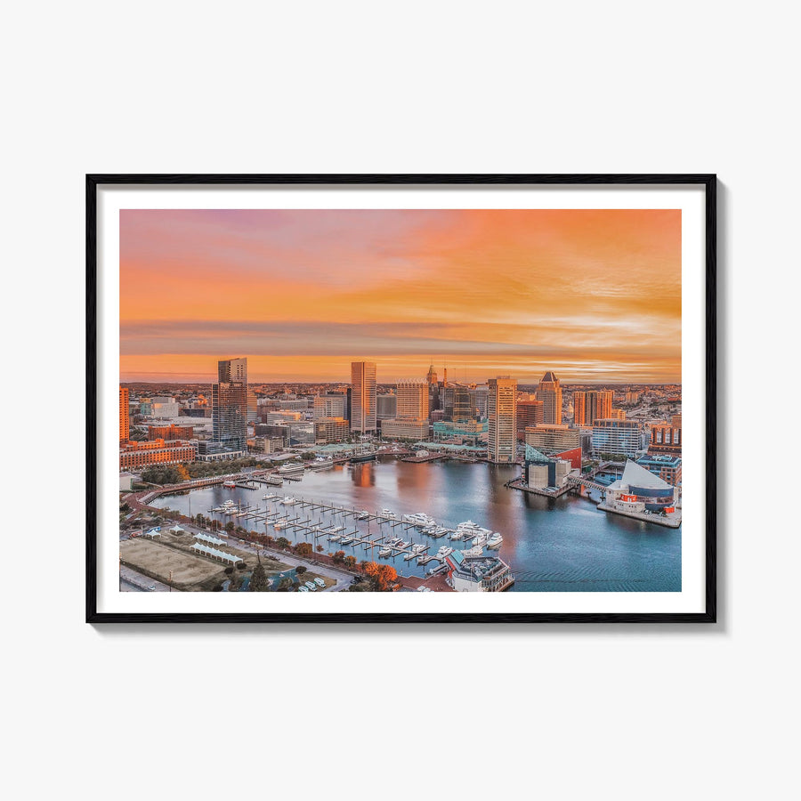 Annapolis colorful photo poster of Maryland, USA – horizontal wall art, unframed print shown in interior mockup
