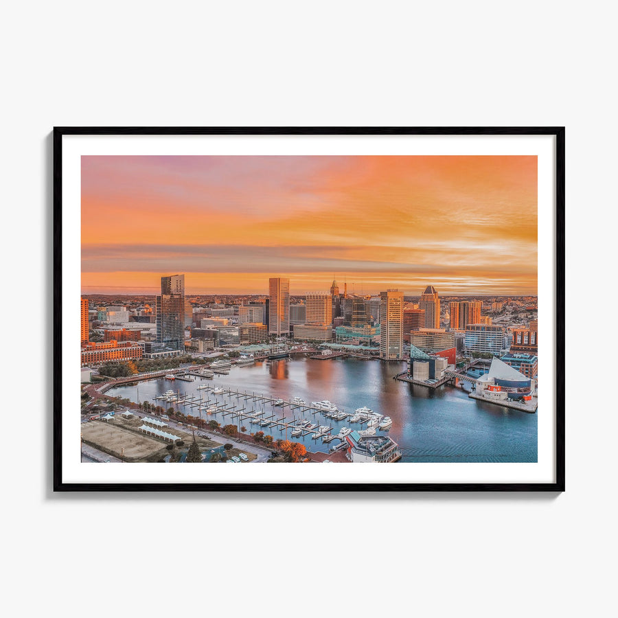 Annapolis Photo Poster, framed poster mockup, white border