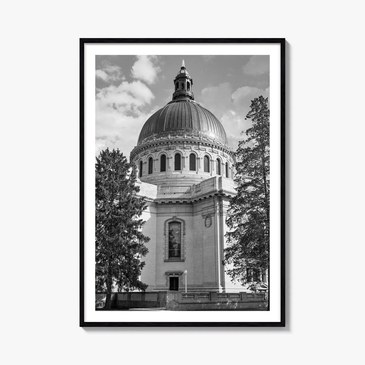 Annapolis no. 2 black & white photo poster of Maryland, USA – vertical wall art, unframed print shown in interior mockup