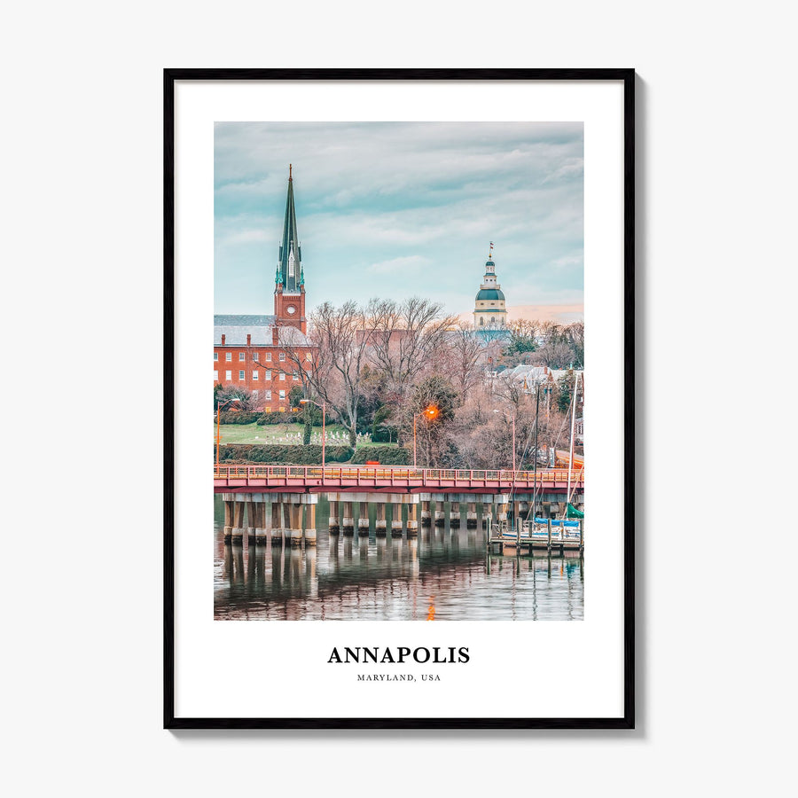 Annapolis Classic Poster, framed poster mockup